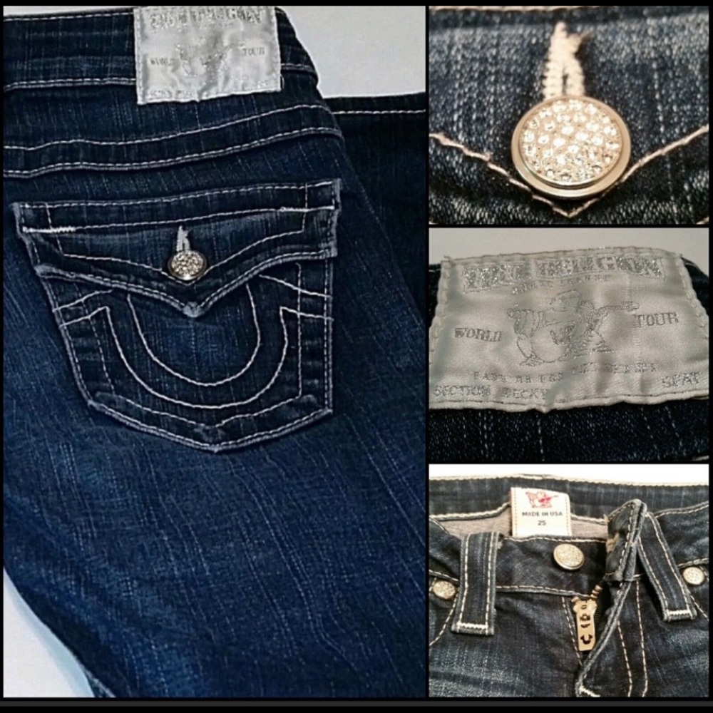 True Religion Swarovski Becky Boot Cut Jeans - Picture 6 of 9